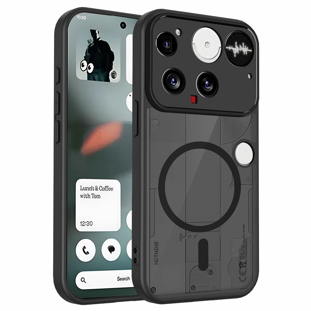 Černý matný odolný kryt s MagSafe na Nothing Phone (3) 5G