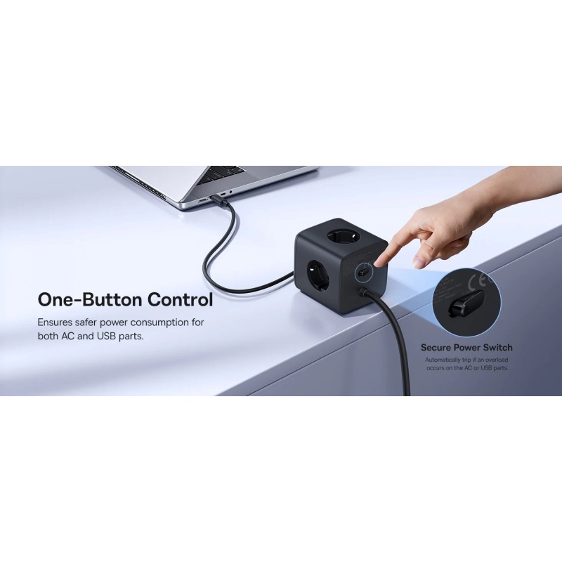 Baseus EnerFill FA11 6v1 Napájecí Kostka 67W Cosmic Black