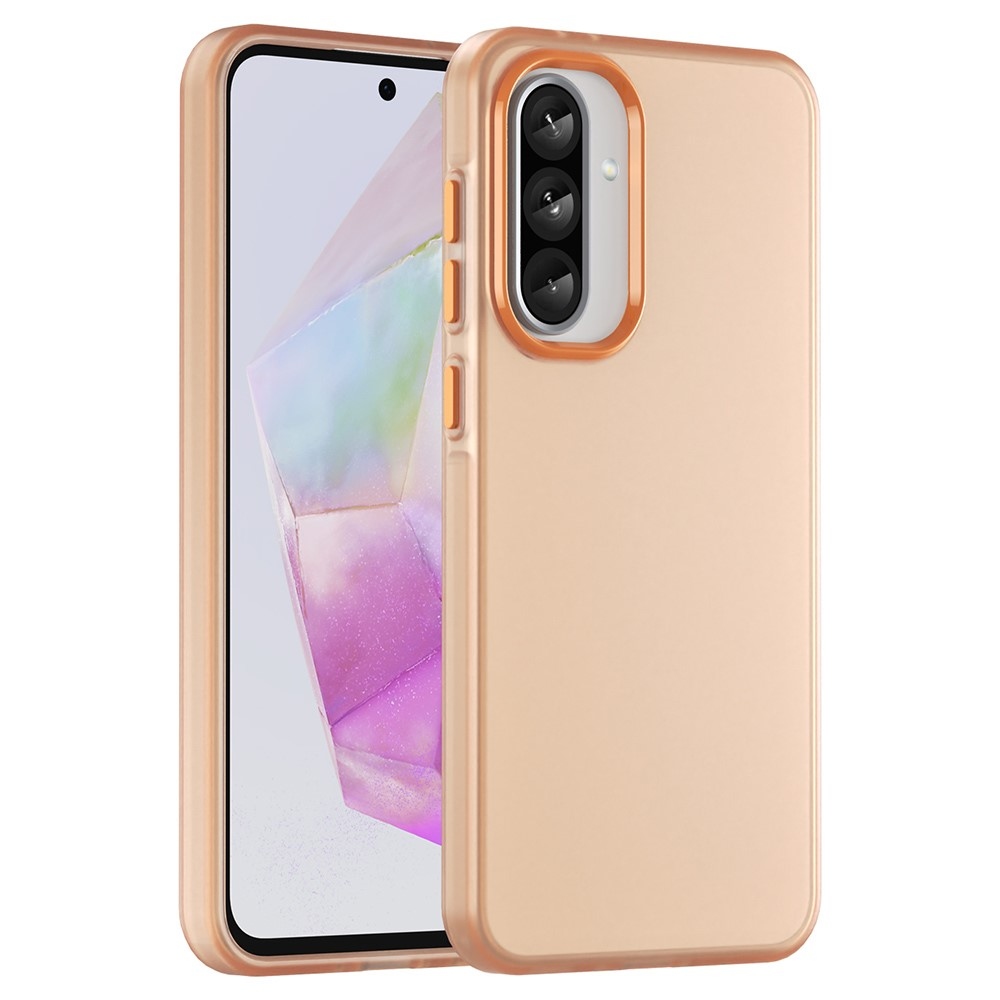 Candys matný gelový obal na Samsung Galaxy A36 5G/A56 5G - oranžový