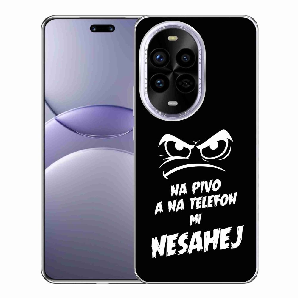 Gelový kryt mmCase na Huawei Nova 13 Pro 5G - pivní motiv 2 černé pozadí