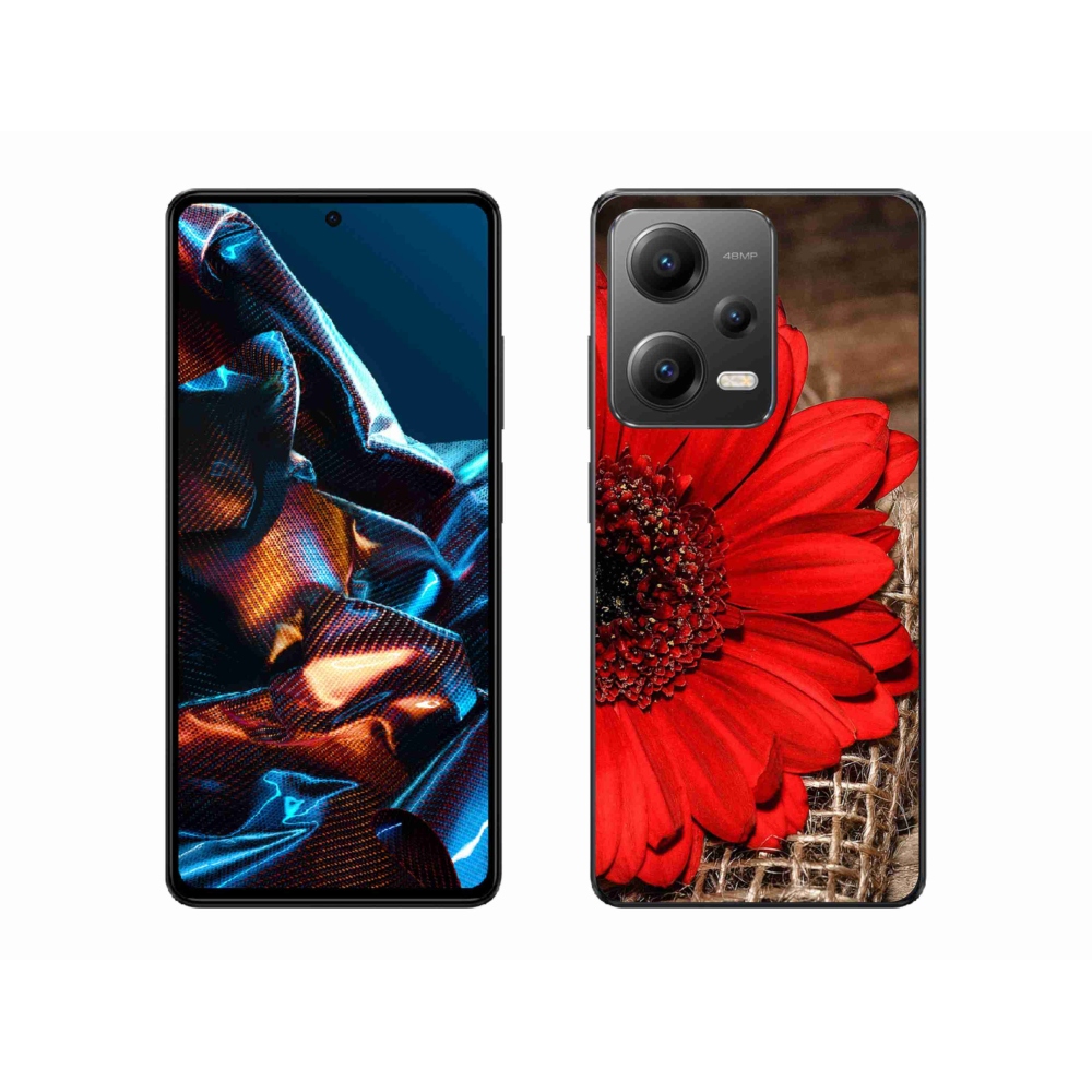 Gelový kryt mmCase na mobil Xiaomi Redmi Note 12 Pro 5G - gerbera