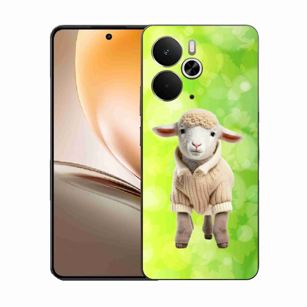 Gelový kryt mmCase na Realme 14 5G - jehně ve svetru