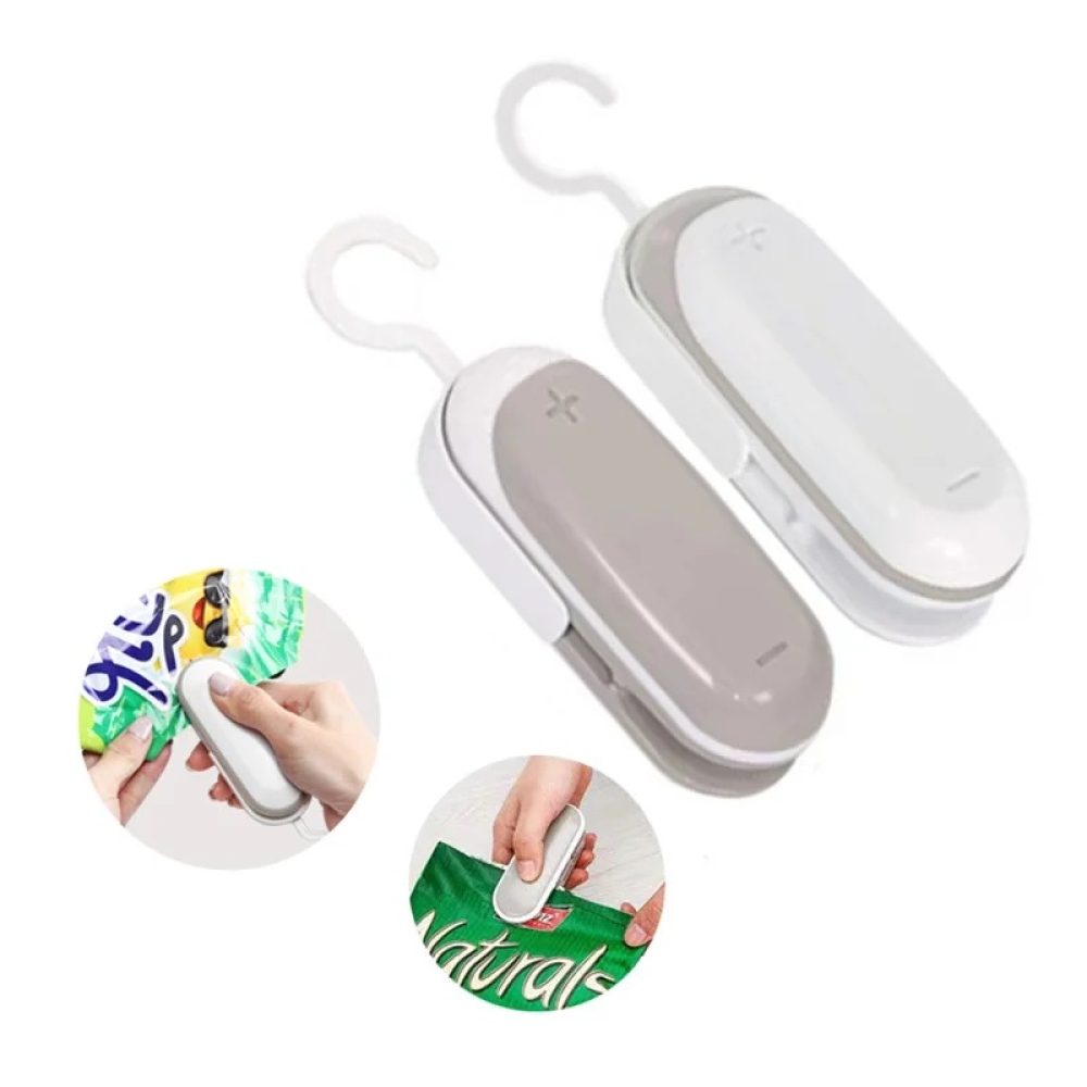 Kompaktní svářečka potravinových sáčků na baterie – bílá