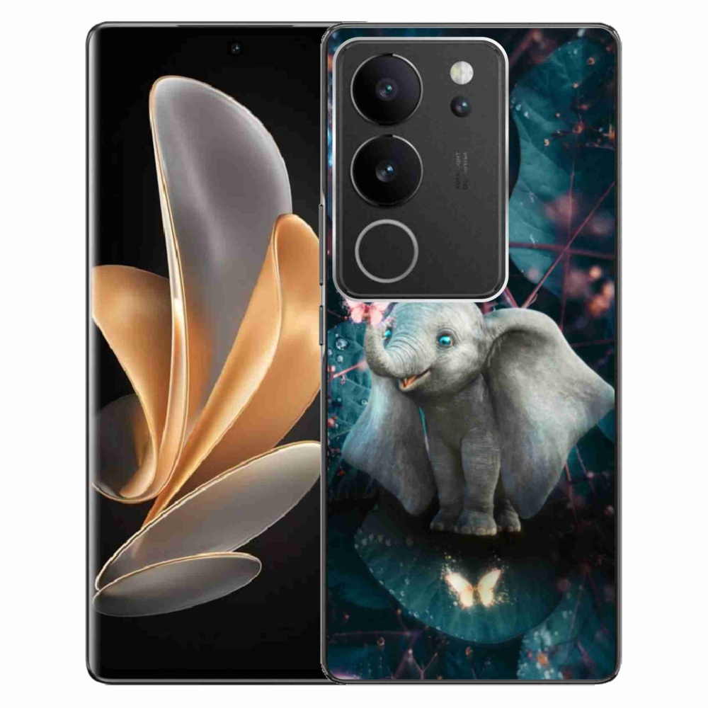 Gelový kryt mmCase na Vivo V29 5G - roztomilý slon