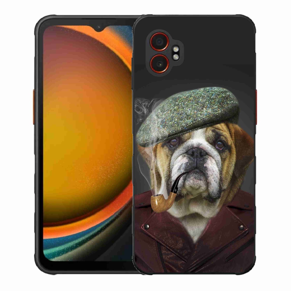 Gelový kryt mmCase na Samsung Galaxy Xcover 7 Pro - pes s fajfkou