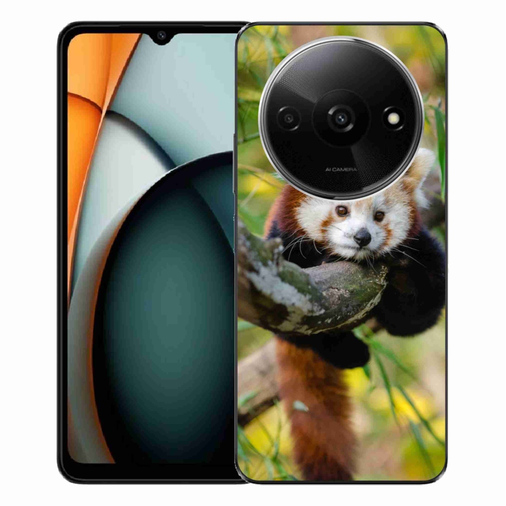 Gelový kryt mmCase na Xiaomi Redmi A3 - panda červená