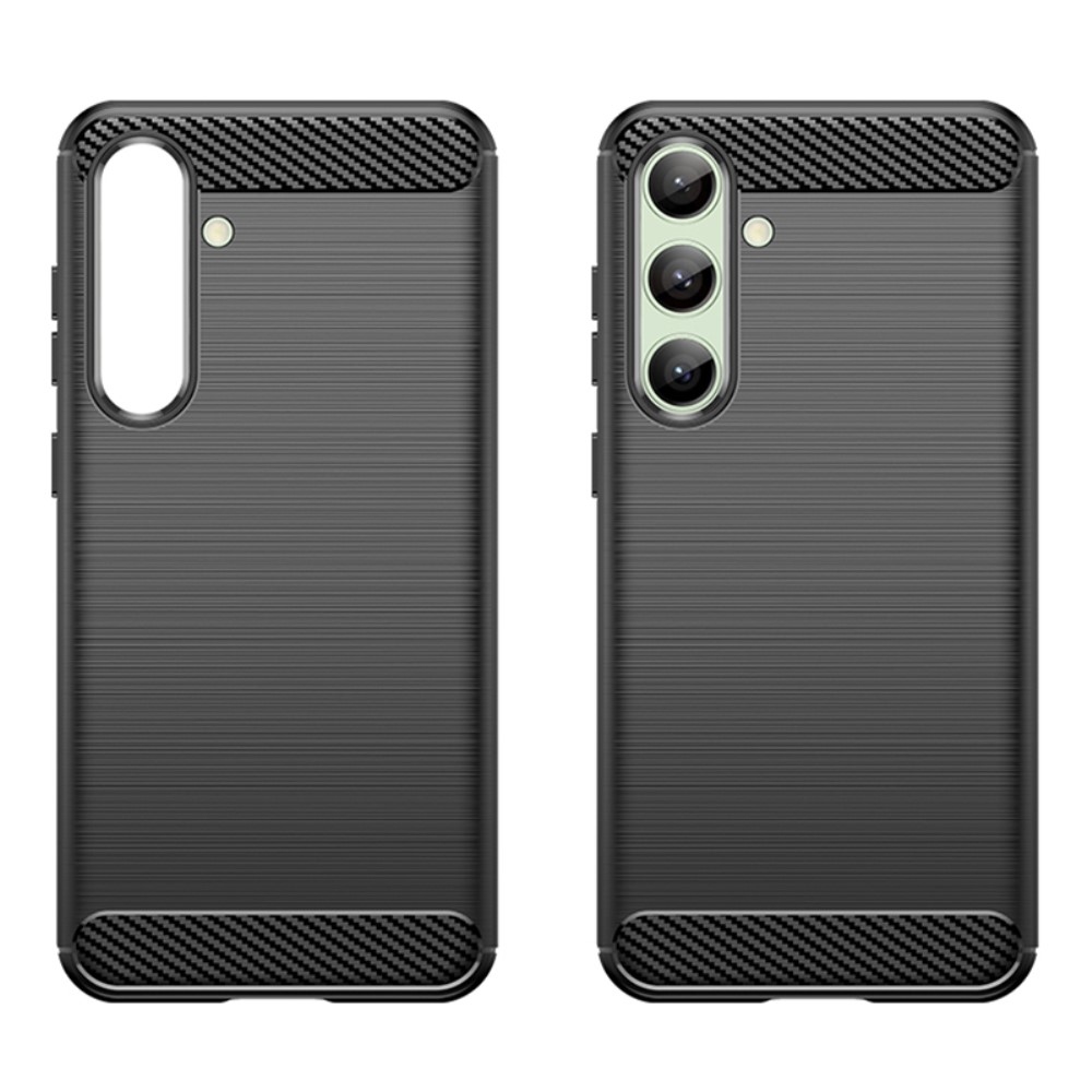 Carbon odolný gelový obal na Samsung Galaxy S24 FE - černý