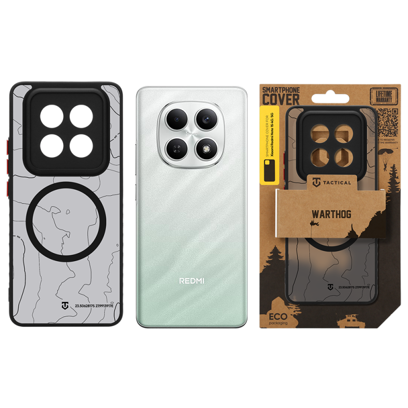 Tactical MagForce Warthog Kryt pro Xiaomi Redmi Note 15 4G/5G Asphalt