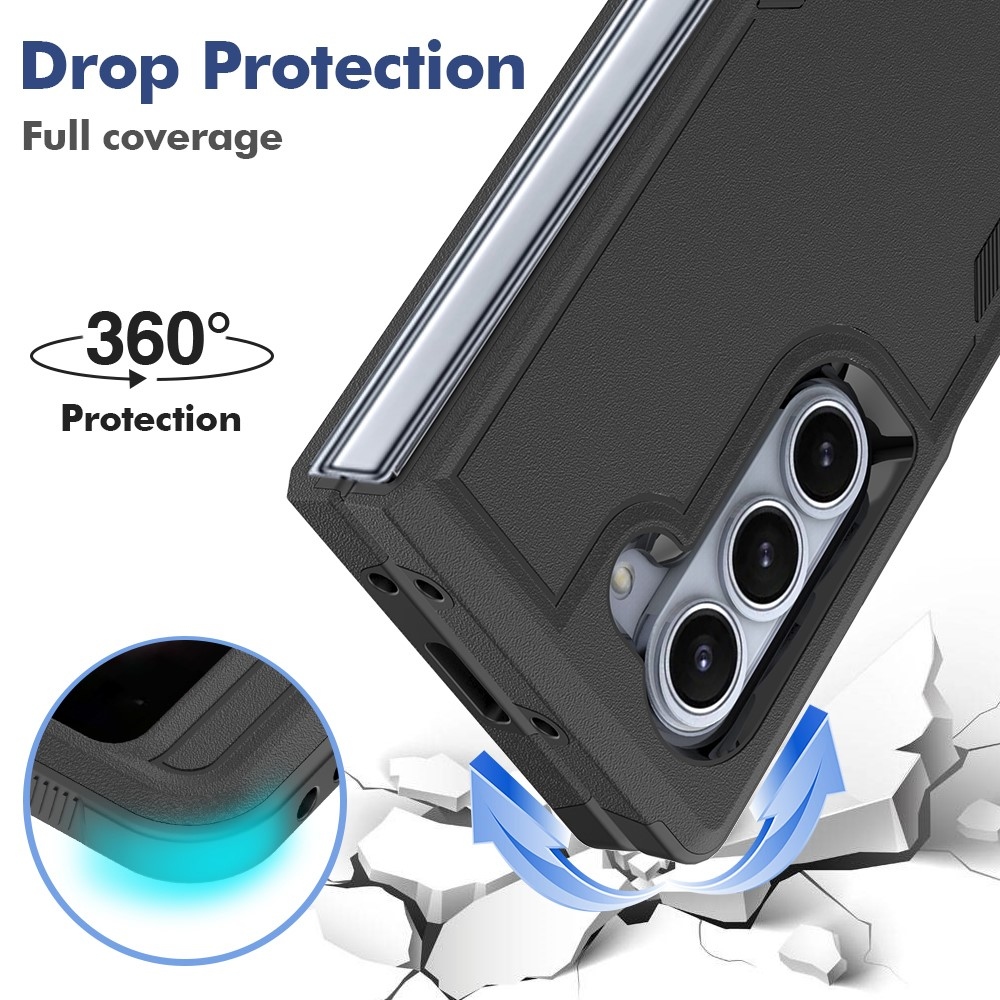 Case plastový kryt na Samsung Galaxy Z Fold6 5G - černý