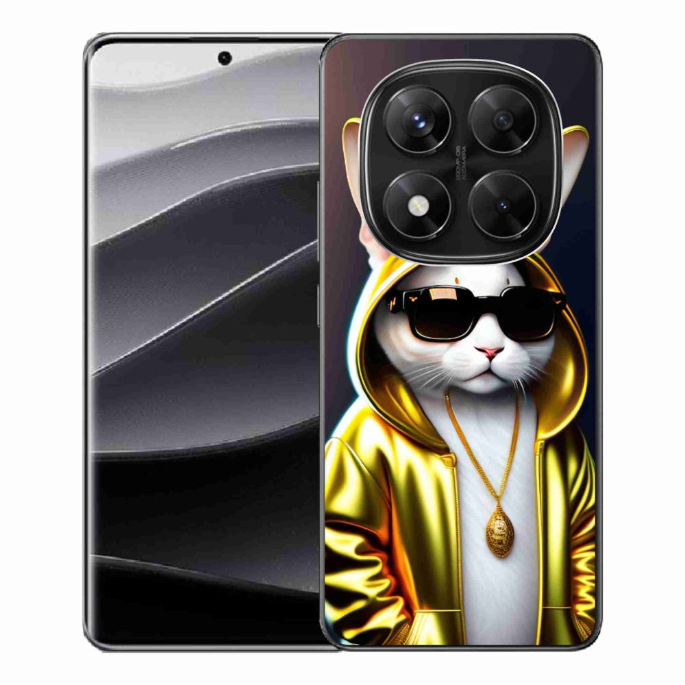 Gelový kryt mmCase na Xiaomi Redmi Note 14 Pro 5G/Poco X7 5G - kočka boss