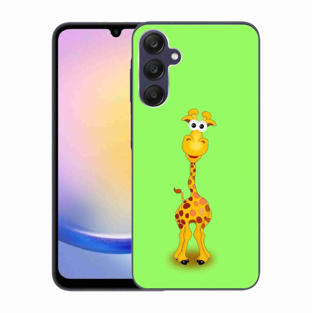 Gelový kryt mmCase na Samsung Galaxy A25 5G - kreslená žirafa