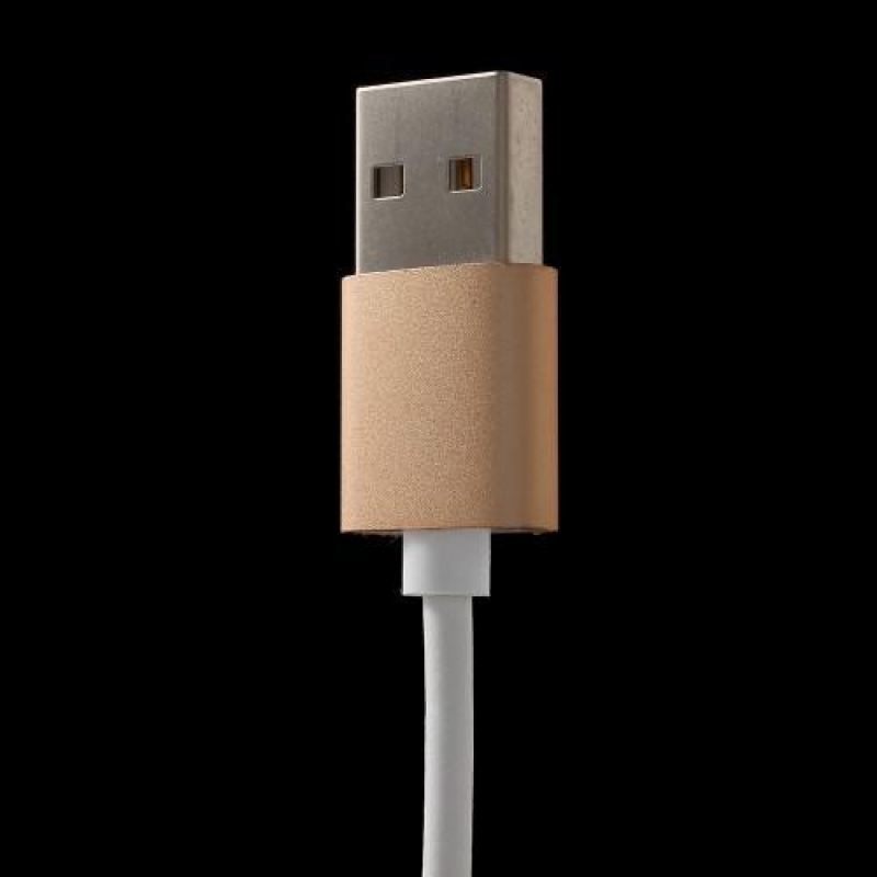 Charger micro USB kabel s magnetickým uchycením - 1m - zlatý
