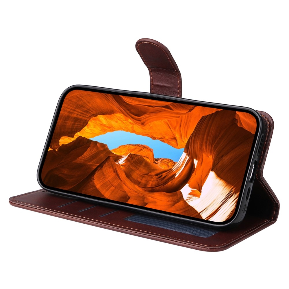 Clots knížkové pouzdro na Realme GT 7 Pro 5G - hnědé