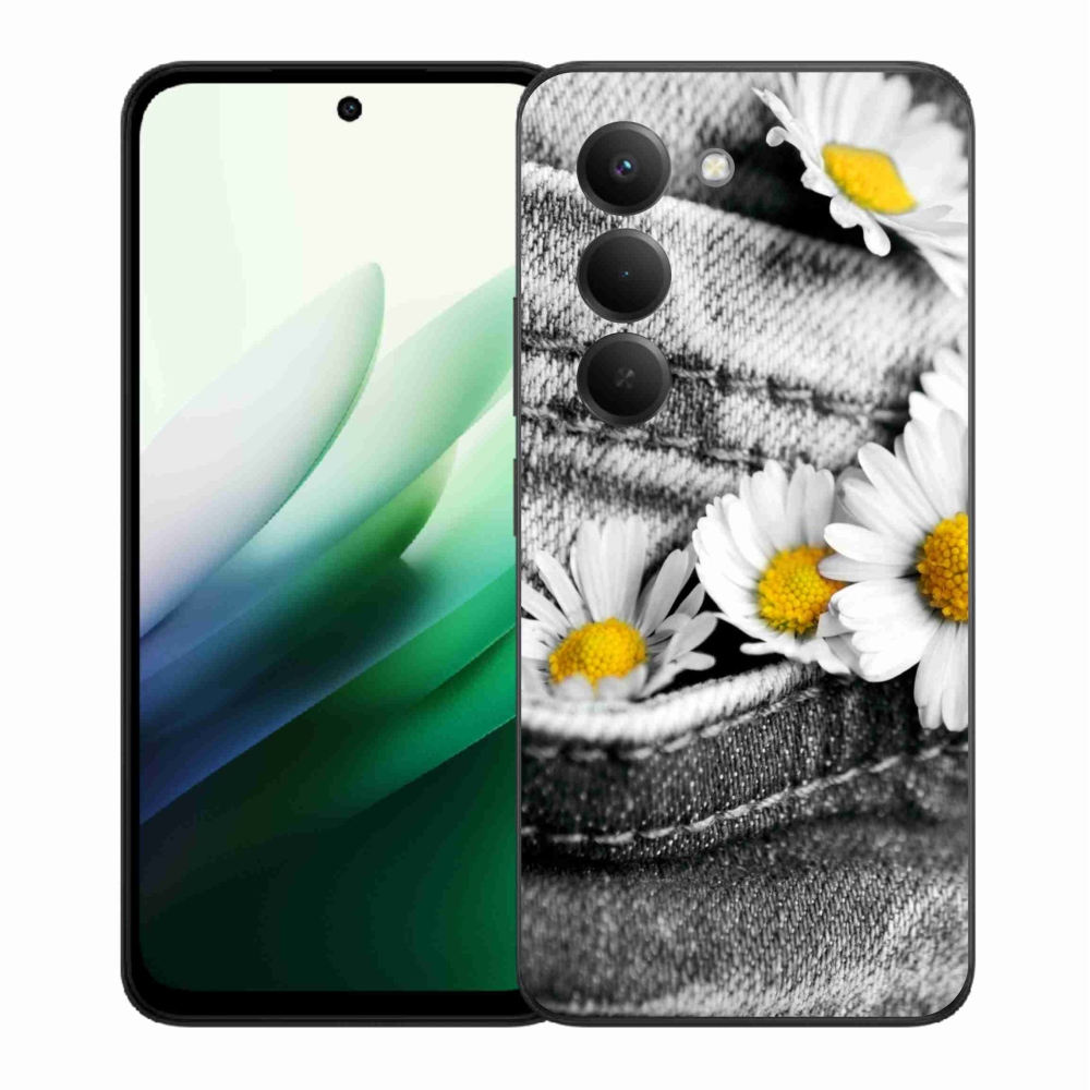 Gelový kryt mmCase na Xiaomi Redmi 15 5G (169mm) - kopretiny