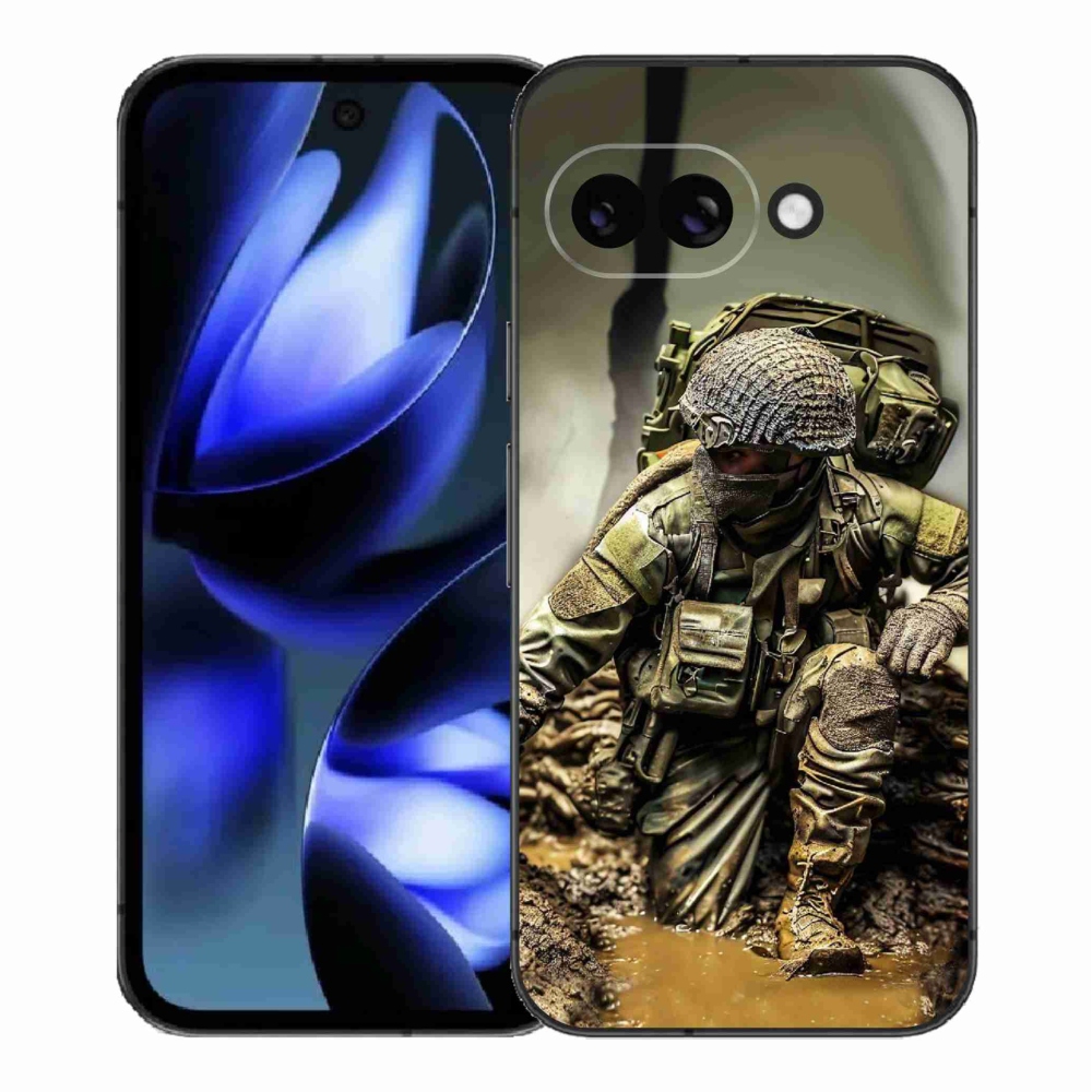 Gelový kryt mmCase na Google Pixel 9a - voják