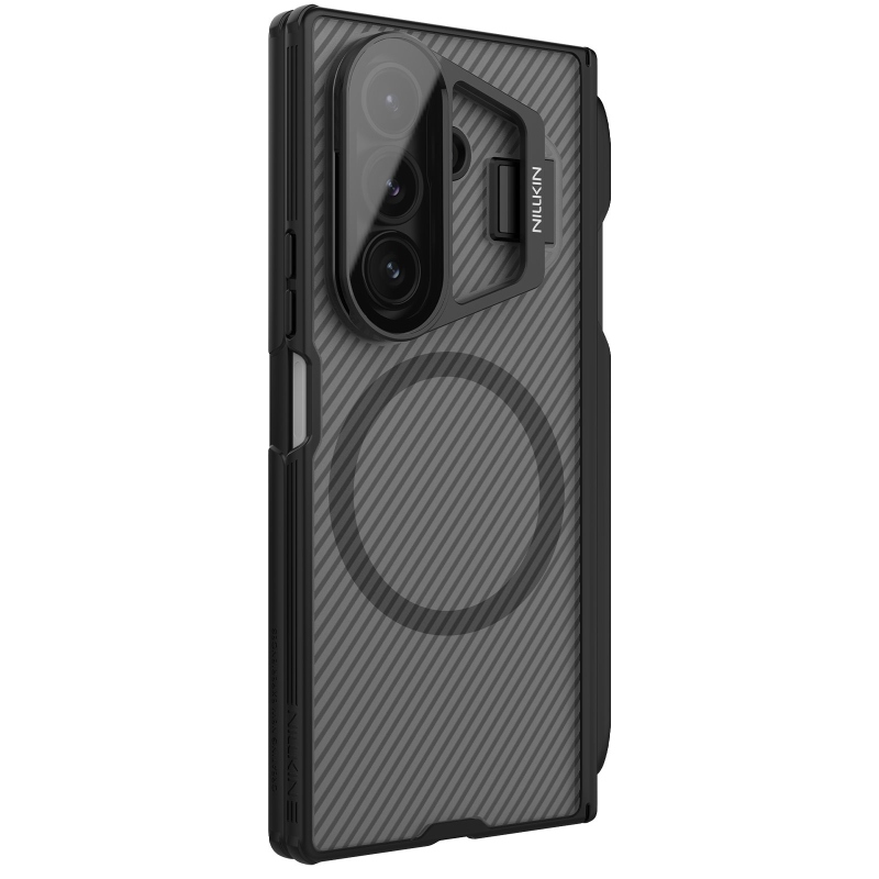 Nillkin CamShield Prop Magnetic Pen Slot Zadní Kryt pro Samsung Galaxy Z Fold 7 Transparent Black