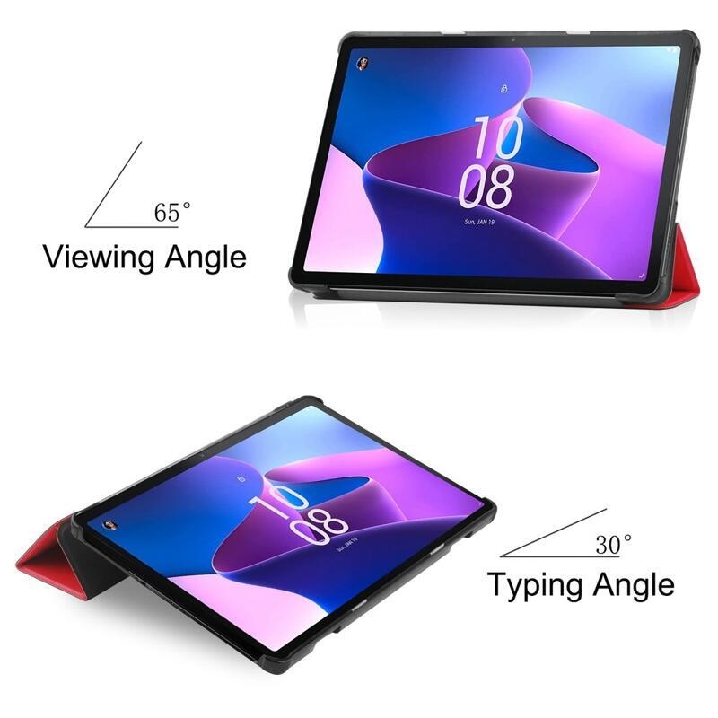 Chytré polohovací pouzdro na Lenovo Tab M10 (3.Gen) - červené