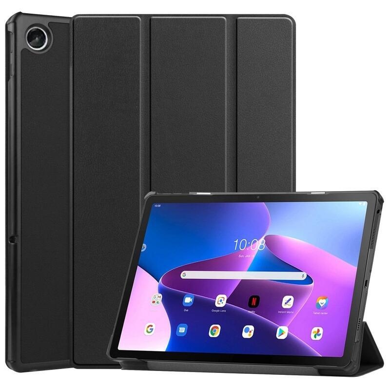 Chytré polohovatelné pouzdro na Lenovo Tab M10 Plus (3. Gen) - černé