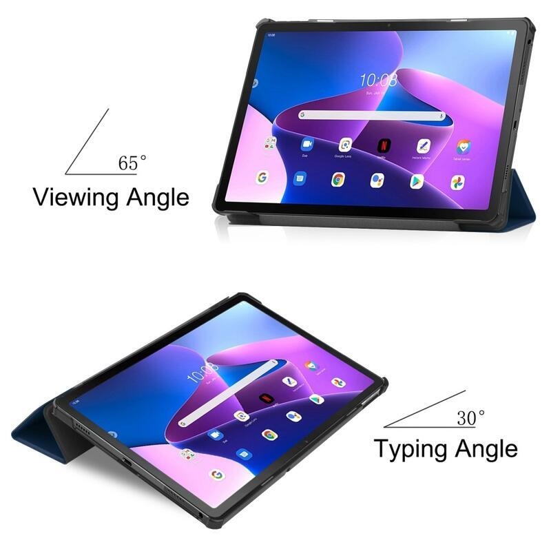 Chytré polohovatelné pouzdro na Lenovo Tab M10 Plus (3. Gen) - tmavěmodré