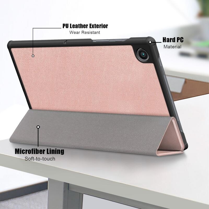 Chytré polohovatelné pouzdro pro Samsung Galaxy Tab A8 10.5 (2021) - růžové