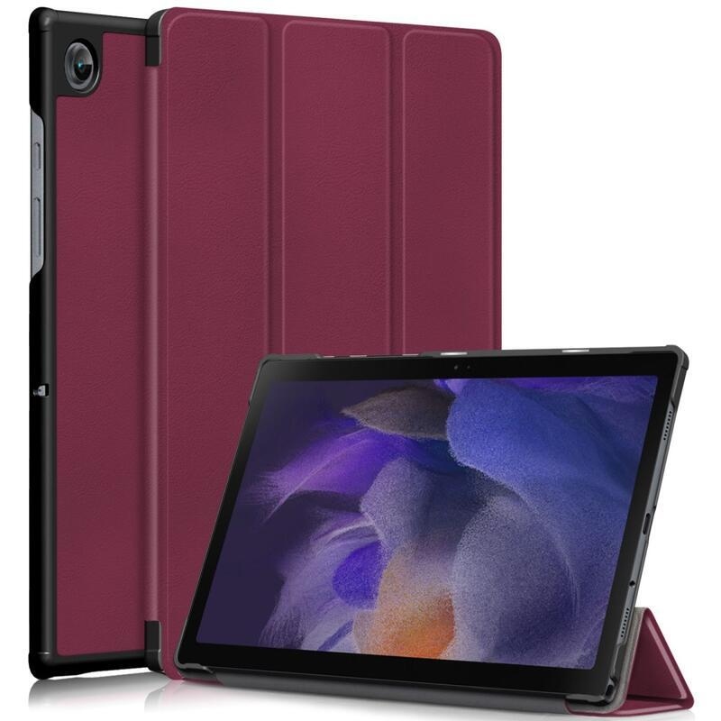 Chytré polohovatelné pouzdro pro Samsung Galaxy Tab A8 10.5 (2021) - vínové