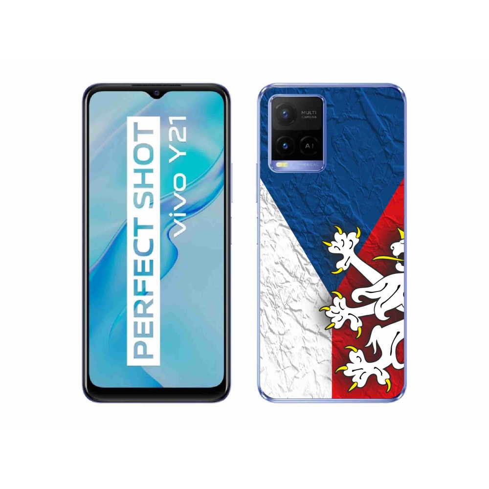 Gelový kryt mmCase na Vivo Y21/Y21s/Y33s - česká vlajka 1
