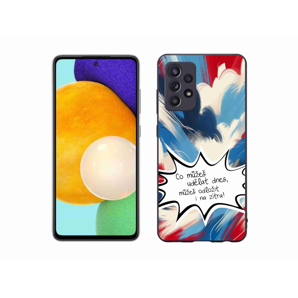 Gelový kryt mmCase na Samsung Galaxy A52s 5G - vtipný text 9 bílé pozadí