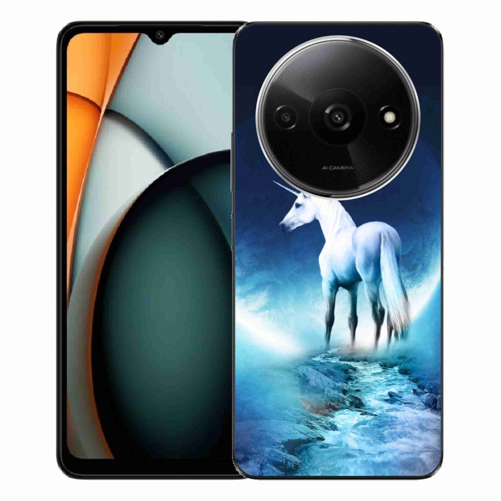 Gelový kryt mmCase na Xiaomi Redmi A3 - bílý jednorožec