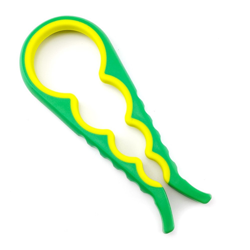 Univerzální multifunkční otvírák lahví a víček 4 v 1 zelený