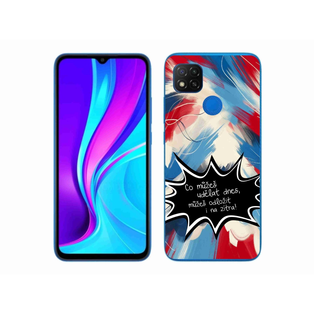 Gelový kryt mmCase na Xiaomi Redmi 9C - vtipný text 9 černé pozadí