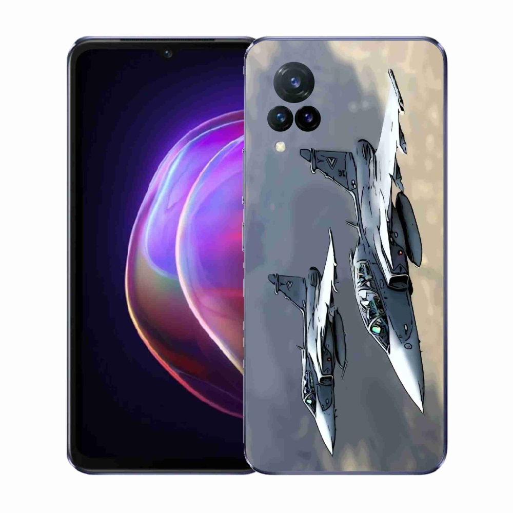 Gelový kryt mmCase na Vivo V21 4G/5G - stíhačky