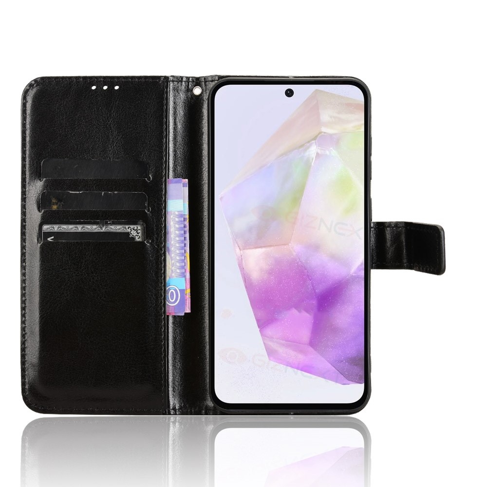 Crazy knížkové pouzdro na Samsung Galaxy A56 5G - černé