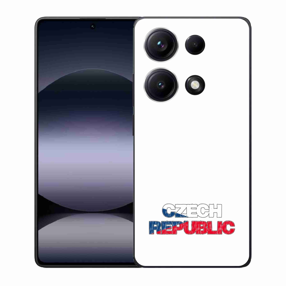 Gelový kryt mmCase na Xiaomi Redmi Note 14S - Czech Republic bílé pozadí