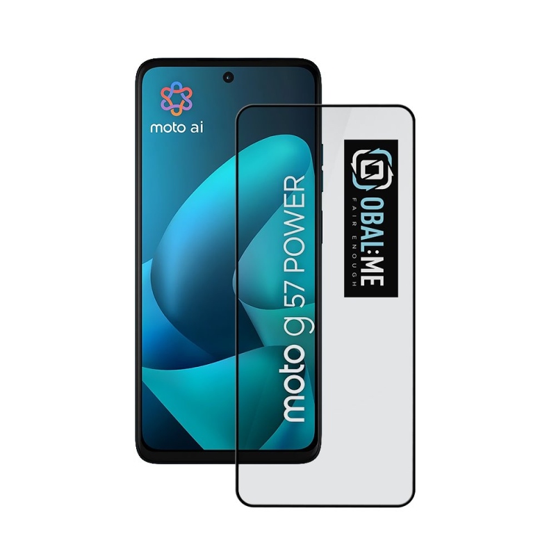 OBAL:ME 5D Tvrzené Sklo pro Motorola G57 Power Black 