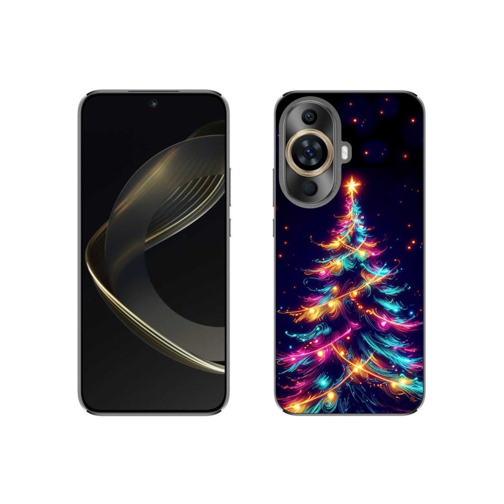 Gelový kryt mmCase na Huawei Nova 11 - neonový vánoční stromek