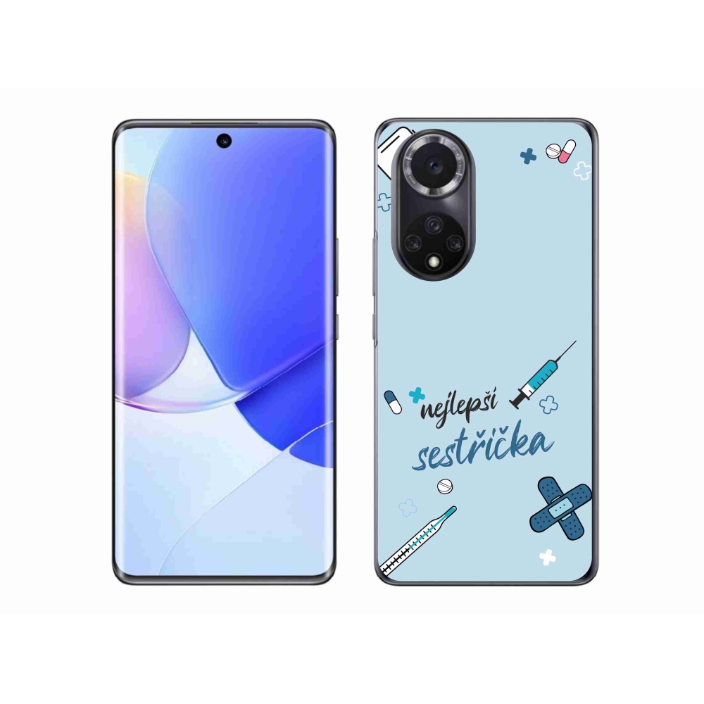 Gelový kryt mmCase na Huawei Nova 9 - nejlepší sestřička modré pozadí