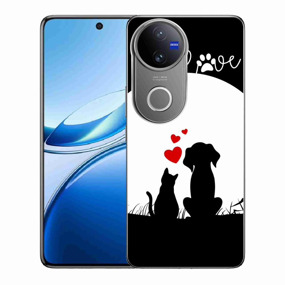 Gelový kryt mmCase na Vivo V50 5G - zvířecí láska