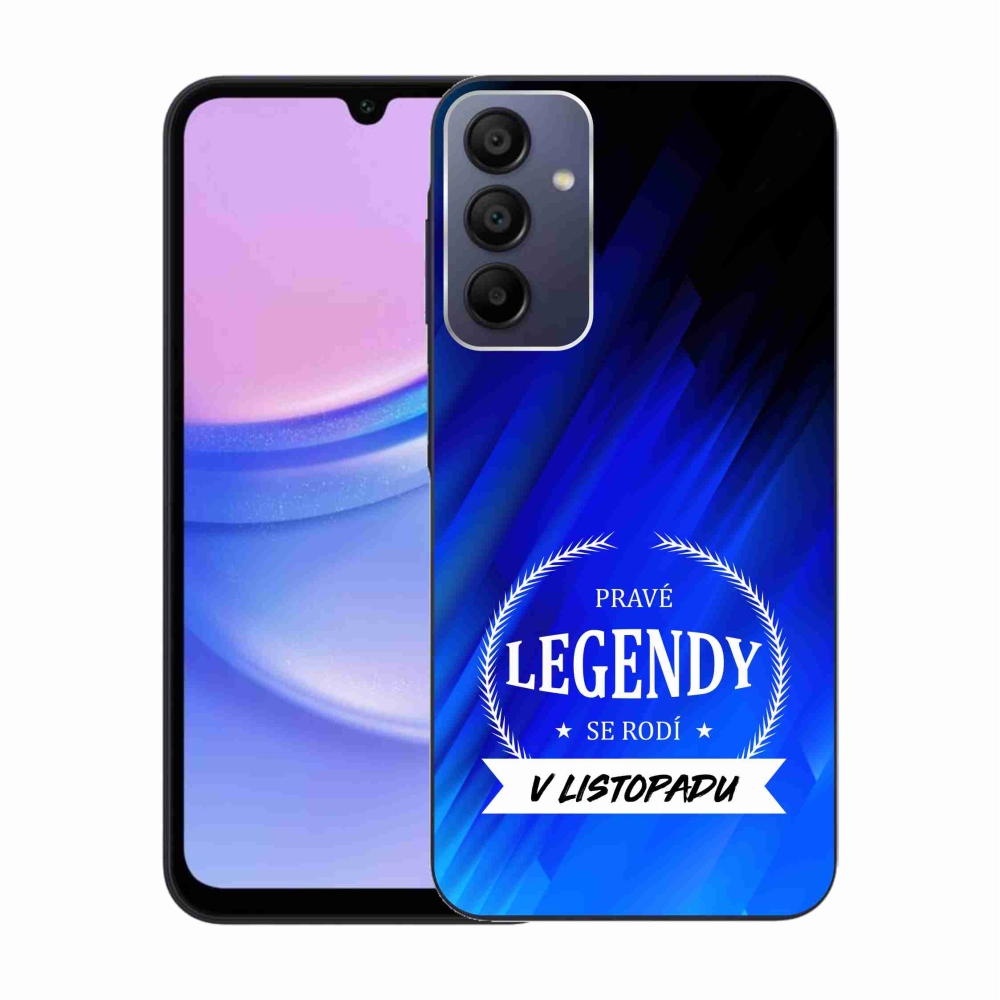 Gelový kryt mmCase na Samsung Galaxy A15 4G/5G - legendy v listopadu modré pozadí