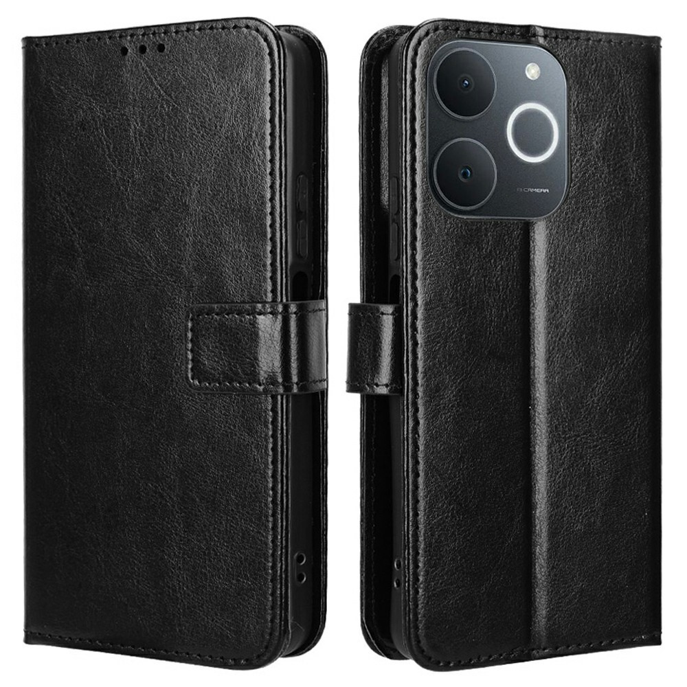 Crazy knížkové pouzdro na Realme Note 70T - černé
