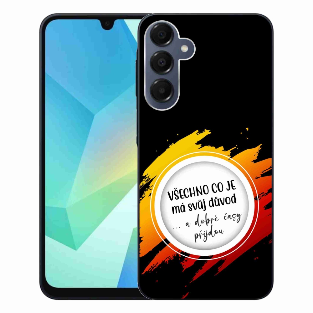 Gelový kryt mmCase na Samsung Galaxy A16 4G/5G - citát 3 černé pozadí