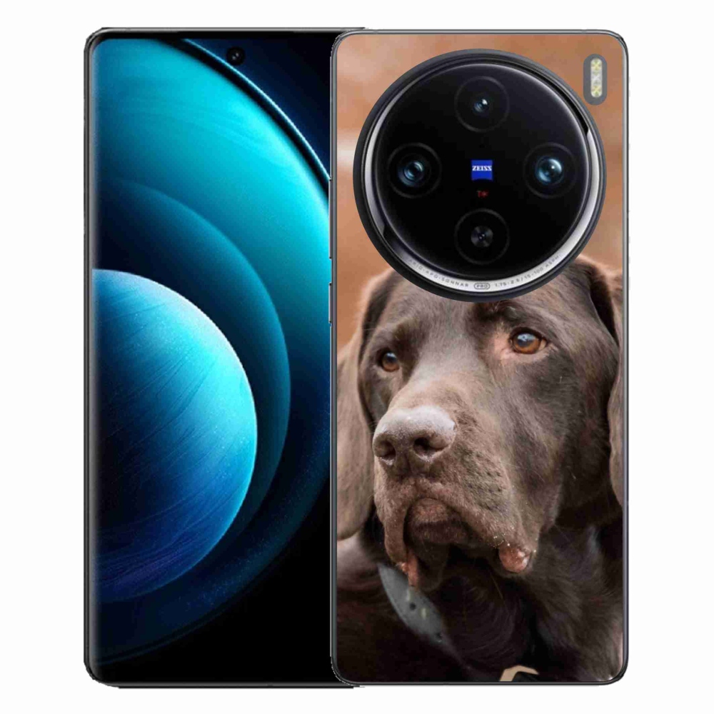 Gelový obal mmCase na Vivo X100 Pro 5G - hnědý labrador