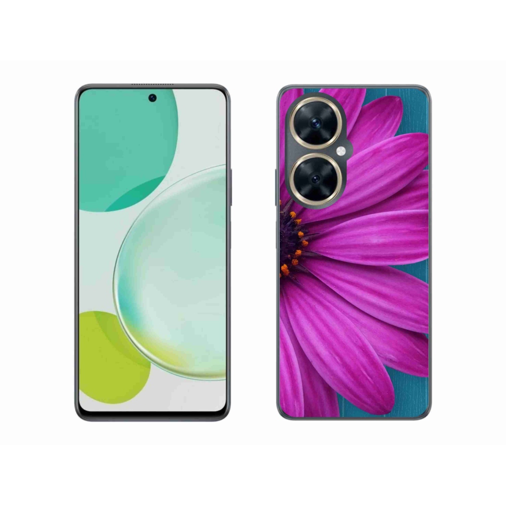 Gelový obal mmCase na Huawei Nova 11i - fialová kopretina