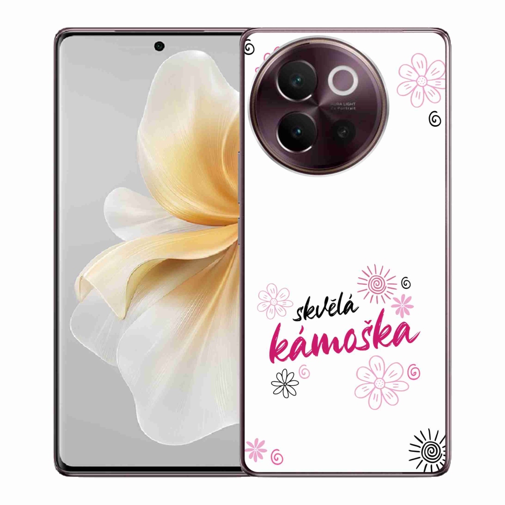 Gelový kryt mmCase na Vivo V40 Lite 5G - skvělá kámoška bílé pozadí