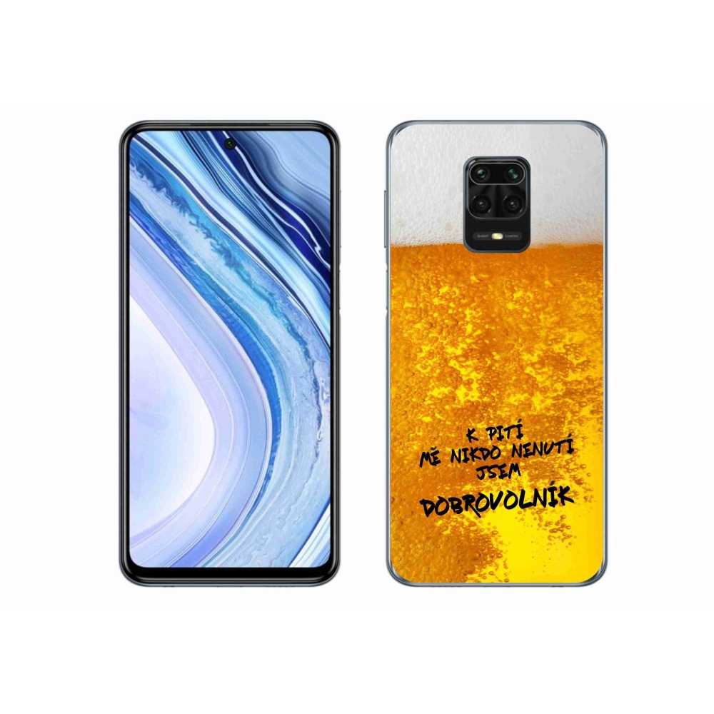 Gelový kryt mmCase na Xiaomi Redmi Note 9S - pivní motiv 4