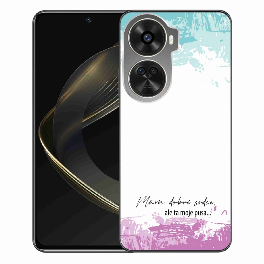 Gelový kryt mmCase na Huawei Nova 12 SE - vtipný text 3 bílé pozadí