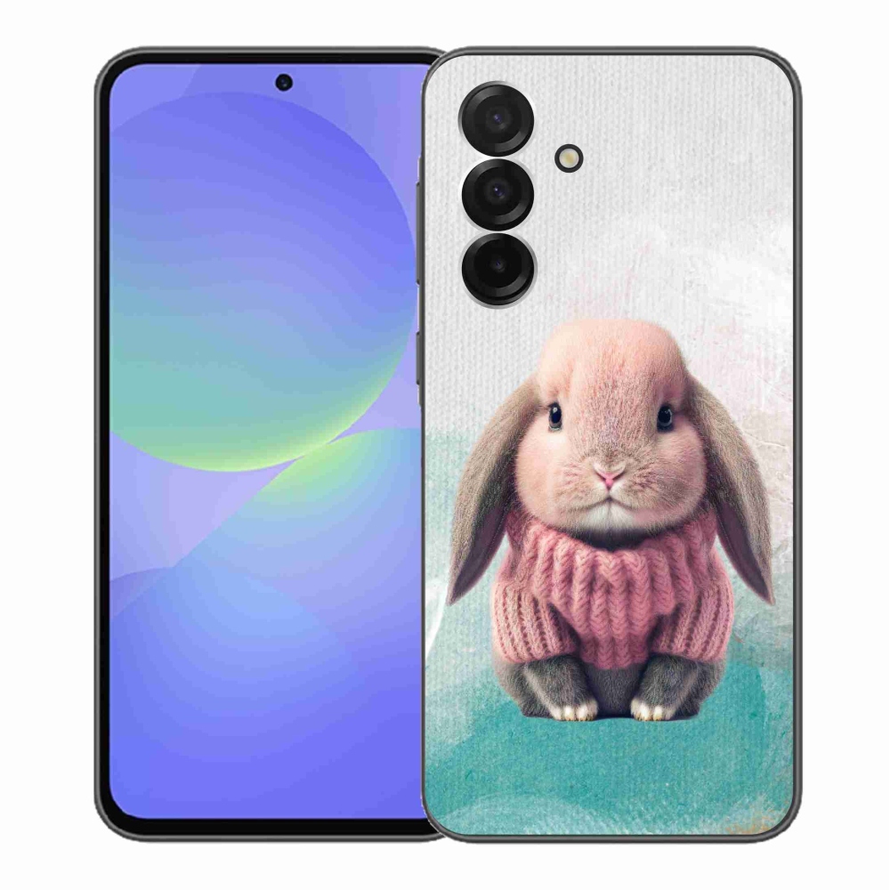 Gelový kryt mmCase na Samsung Galaxy A36 5G - králíček ve svetru