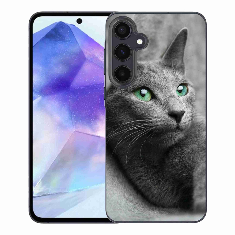 Gelový kryt mmCase na Samsung Galaxy A55 5G - kočka 2