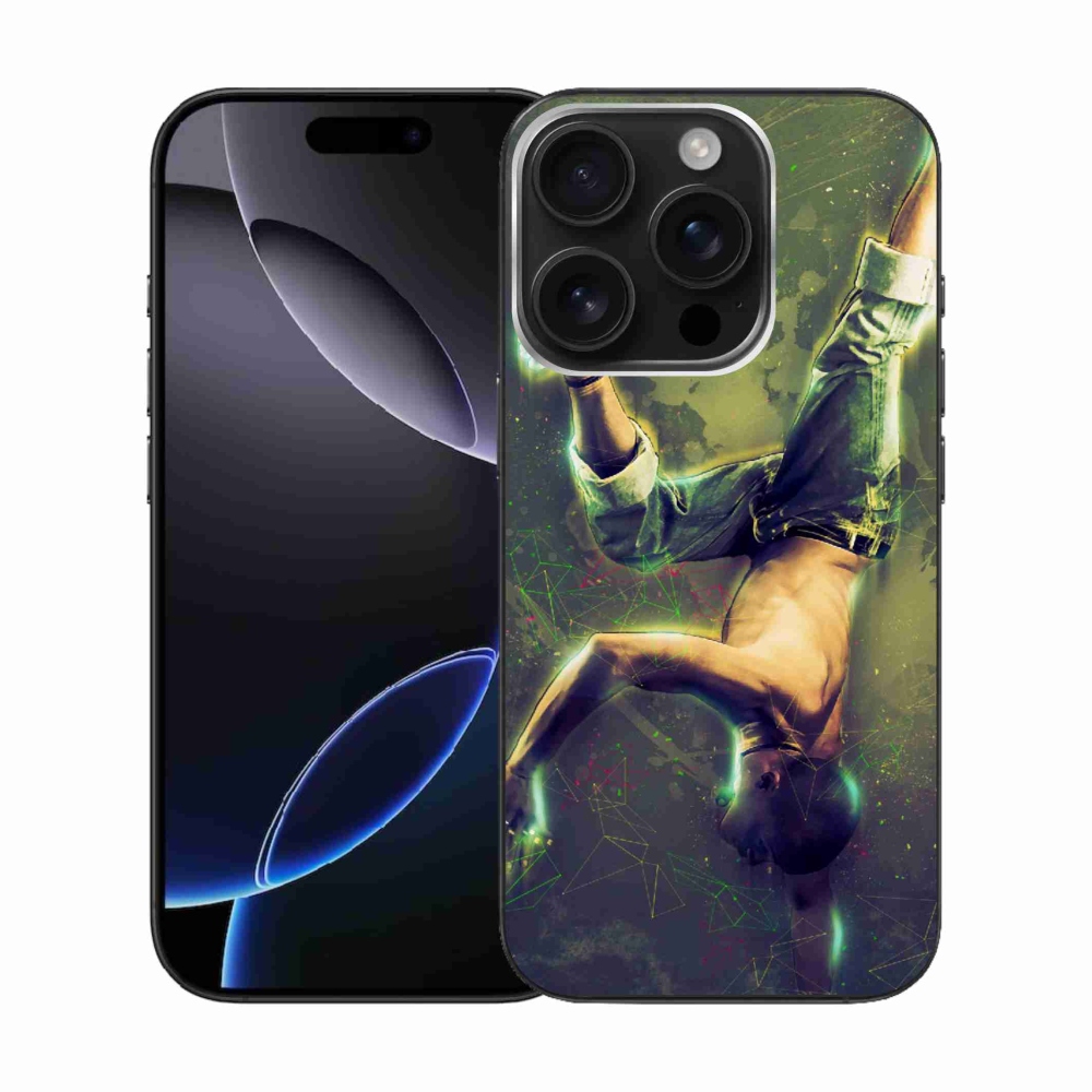 Gelový kryt mmCase na iPhone 16 Pro - breakdance