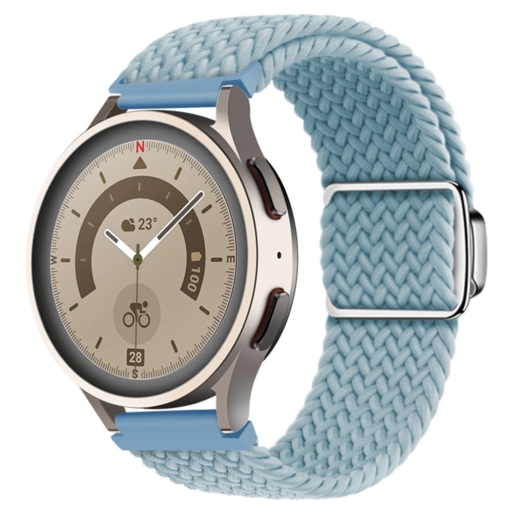 Clasp nylonový řemínek 22mm na Garmin Forerunner 265 - cyan