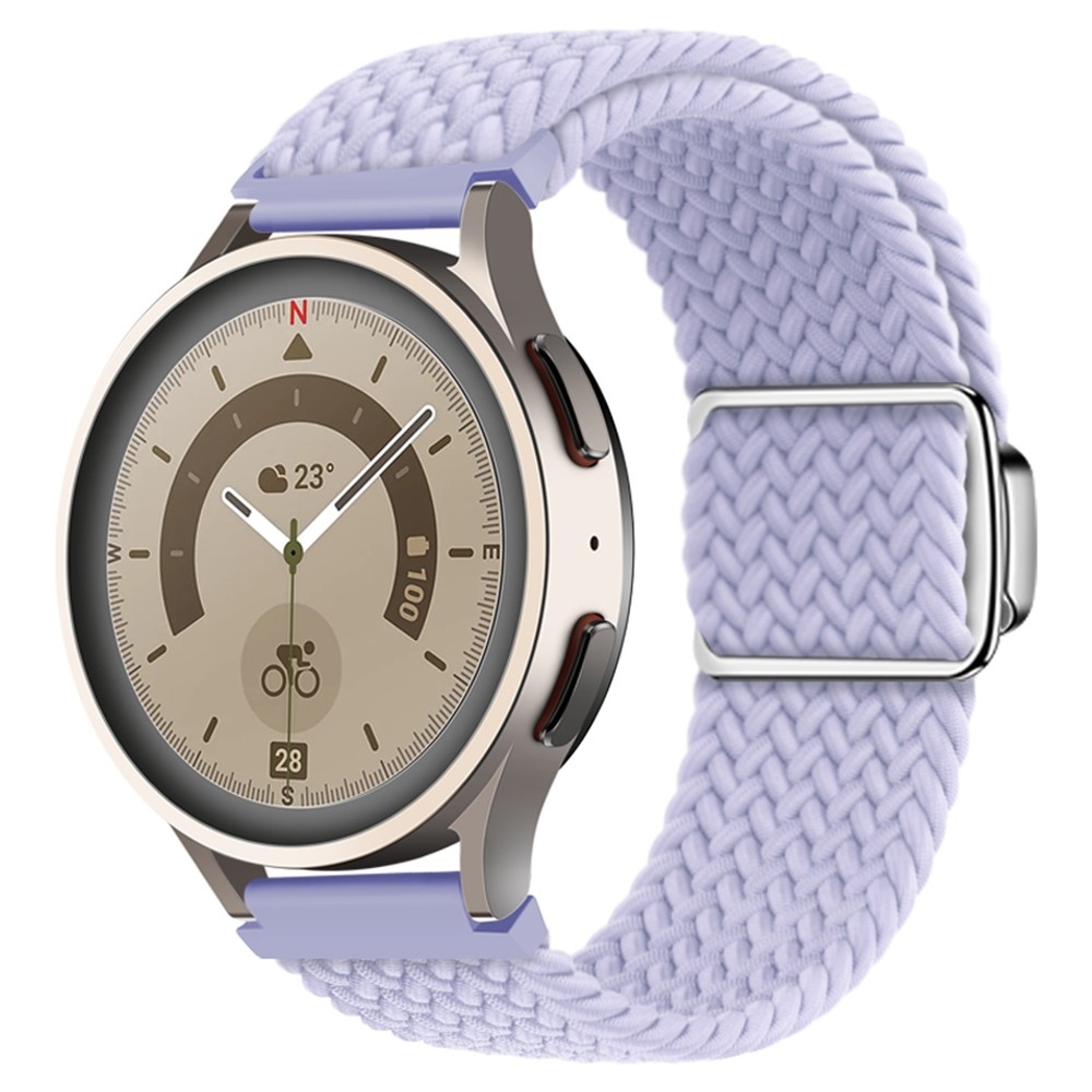 Clasp nylonový řemínek 22mm na Garmin Forerunner 265 - fialový